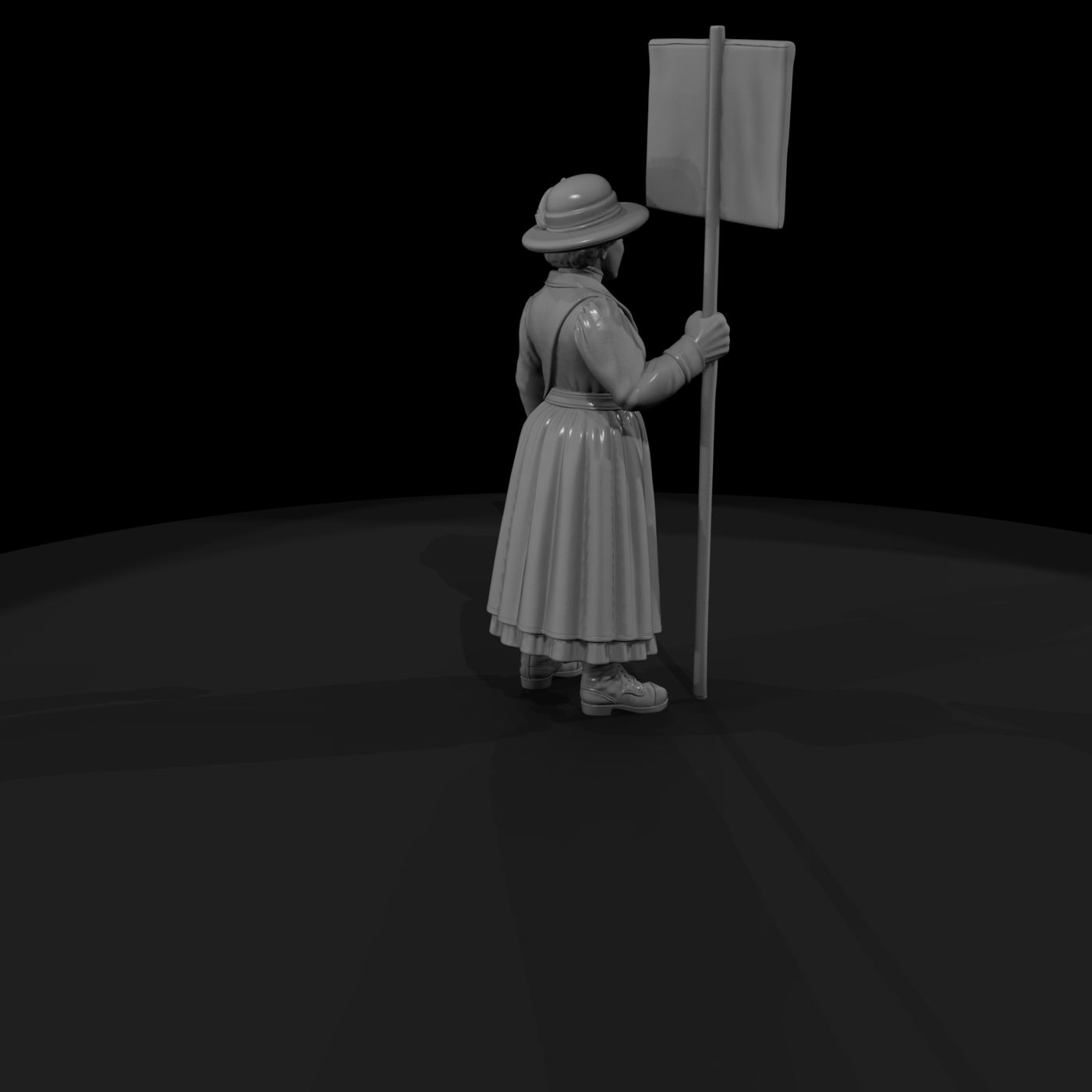 Hist 0245 Suffrage Marcher Miniature Figure