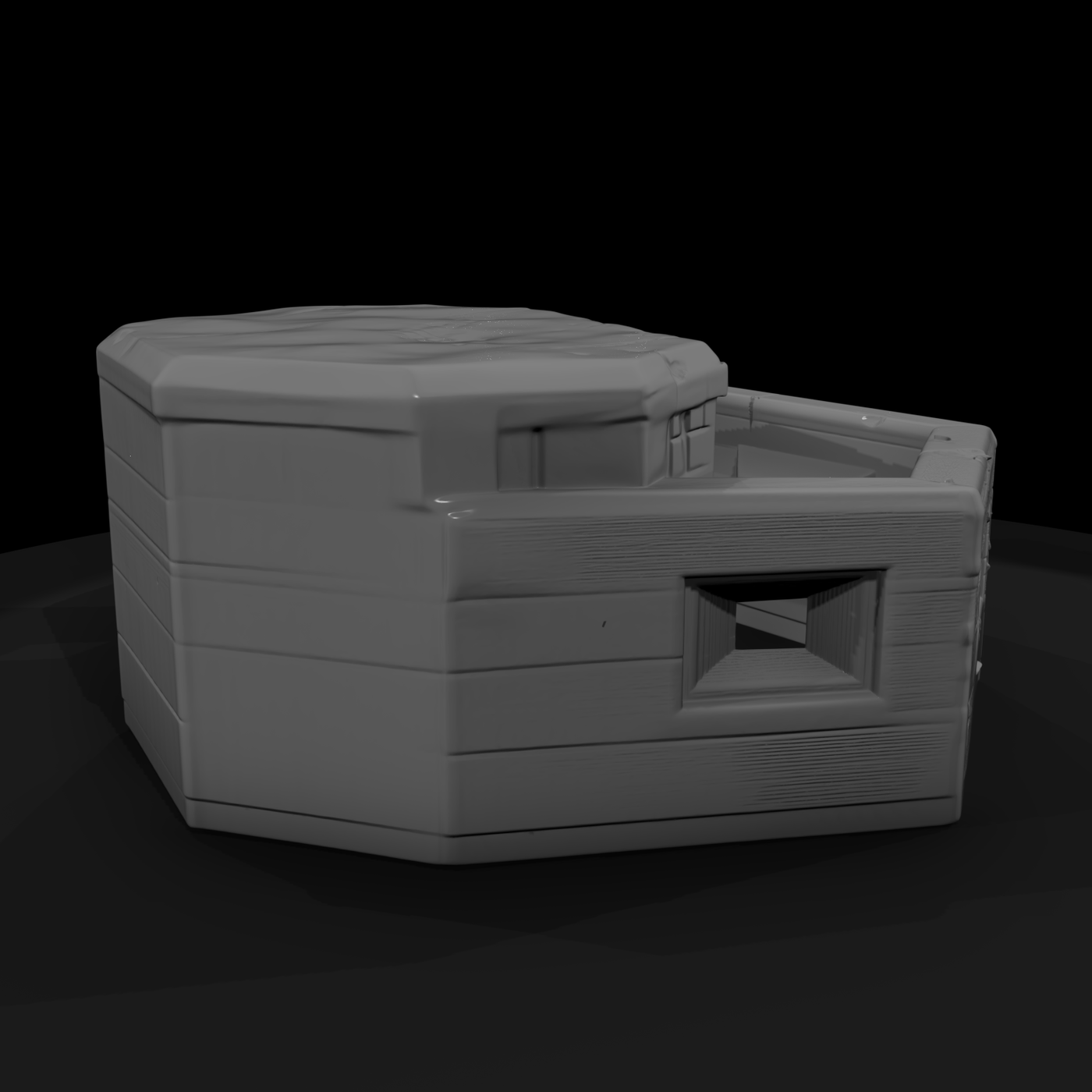 WWII Hexagonal Defensive Pillbox