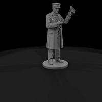 1900s Railroad Conductor with Lantern — thumbnail 4
