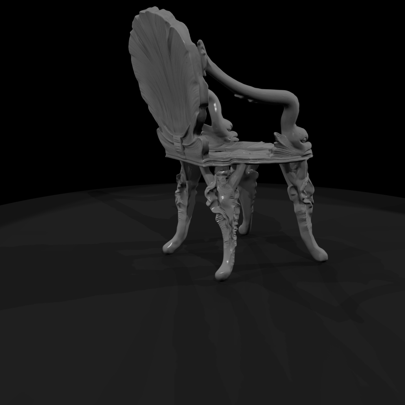 Venetian Grotto Shell Armchair