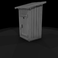 ho-scale-rustic-outhouse-door-panel-with-heart-cutout-383917 — thumbnail 3