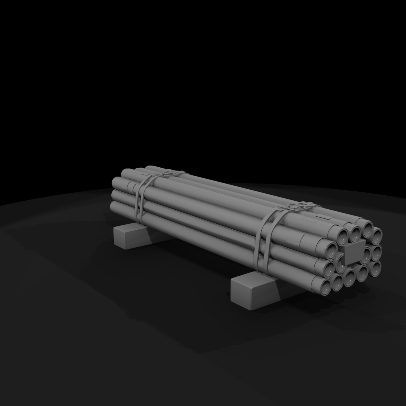 Bundled PVC Pipe Stack — Industrial