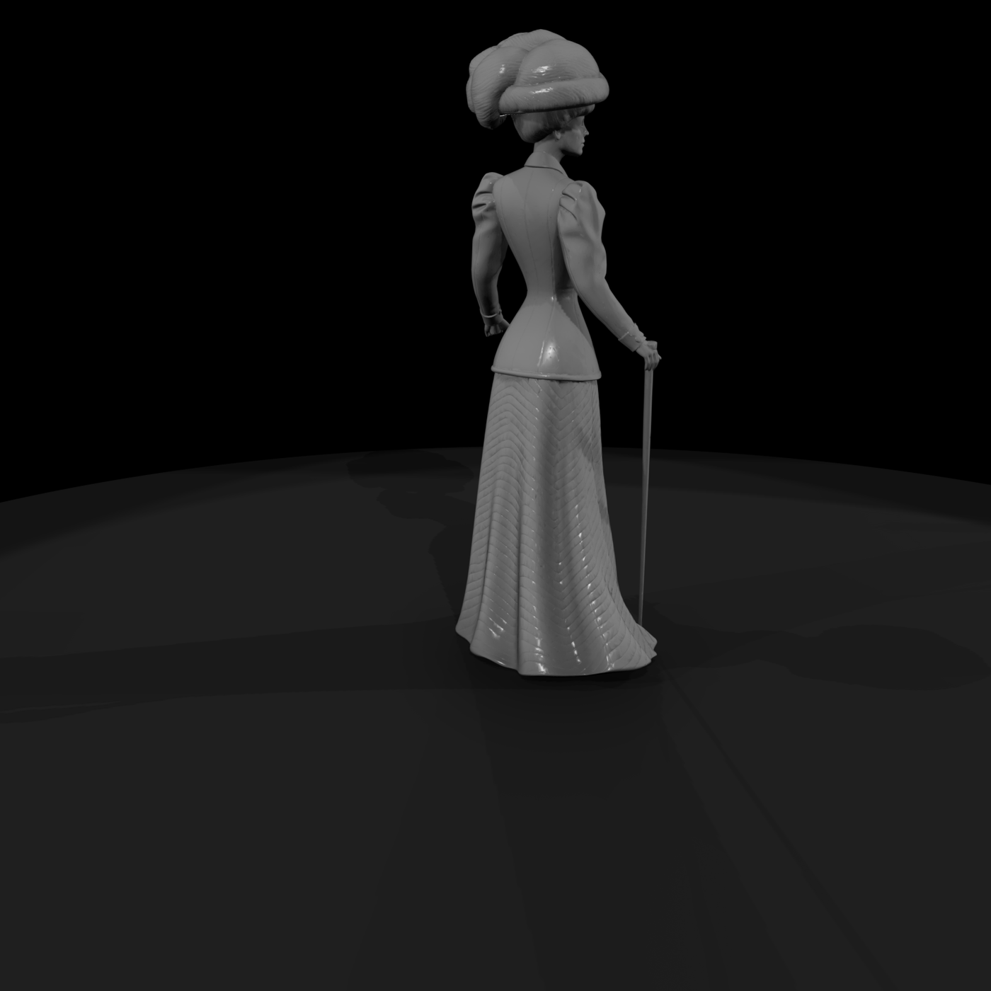 Edwardian Lady with Parasol