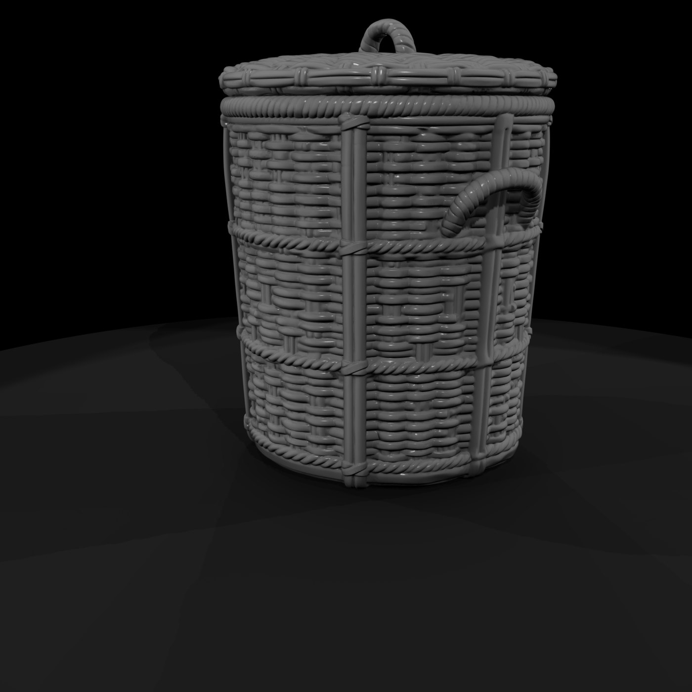 Woven Wicker Laundry Hamper