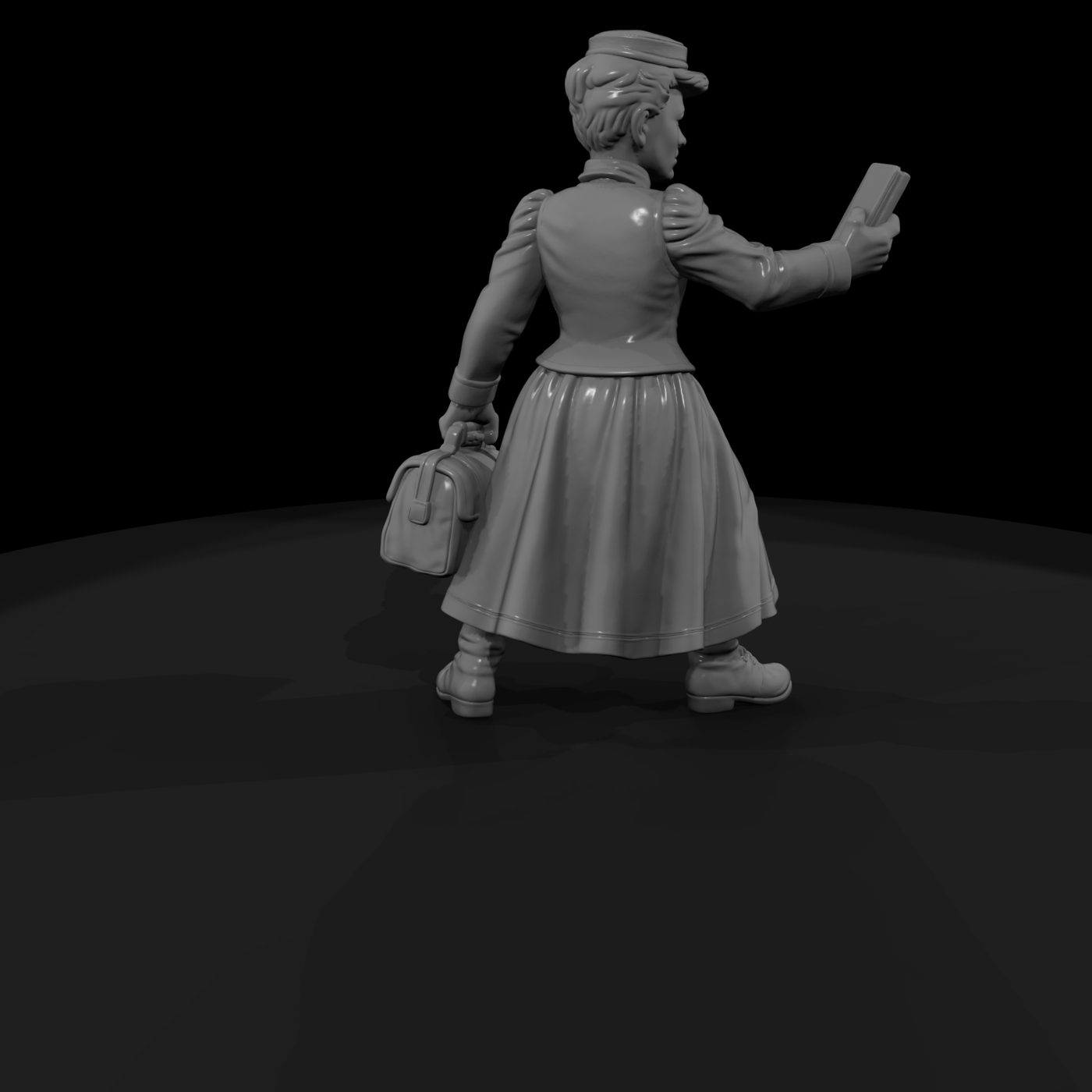 Hist 0183 Historical Nellie Bly Miniature Figure