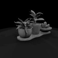 stylized-potted-plant-trio-3d-model-2bo0xtoj — thumbnail 3