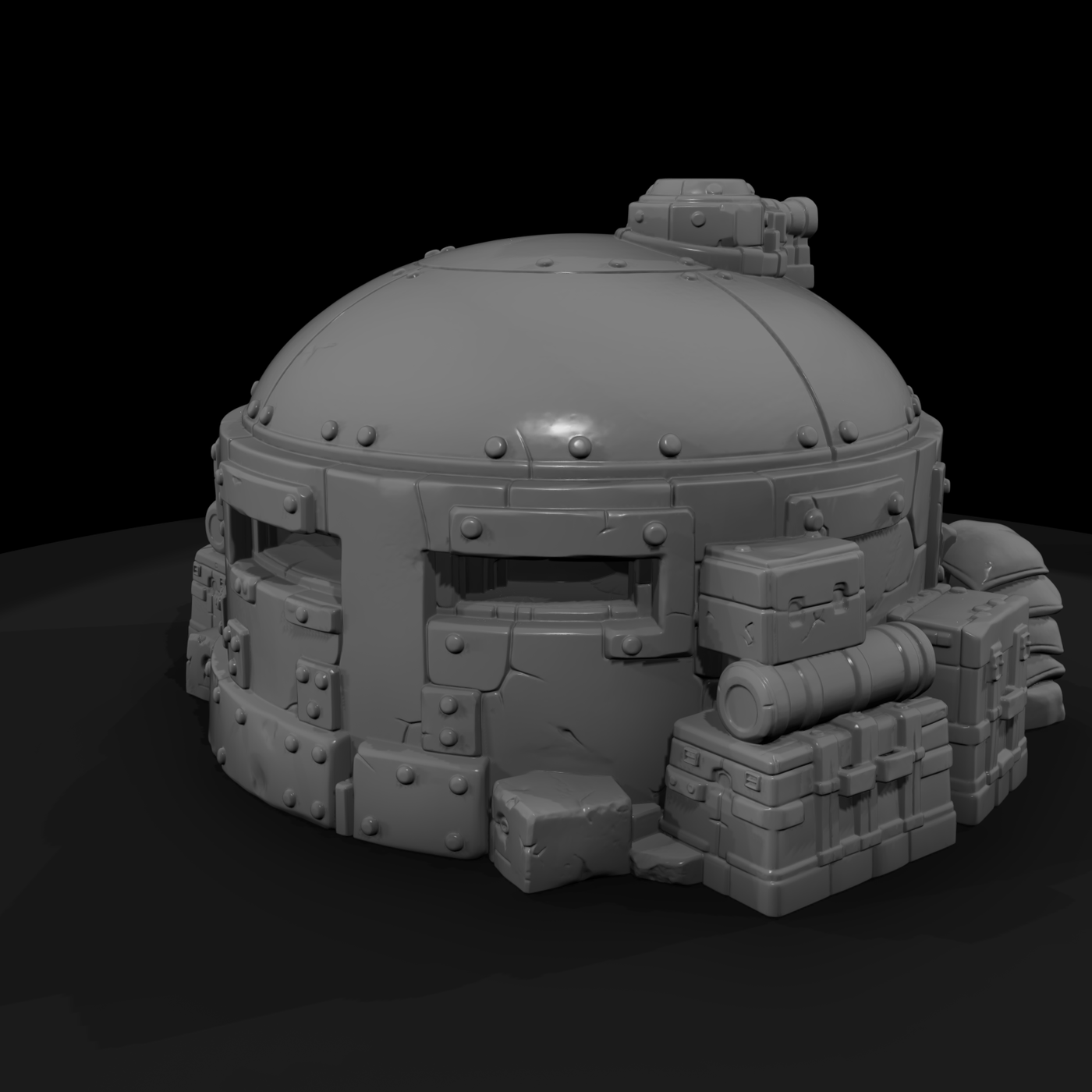 Armored Dome Pillbox Bunker