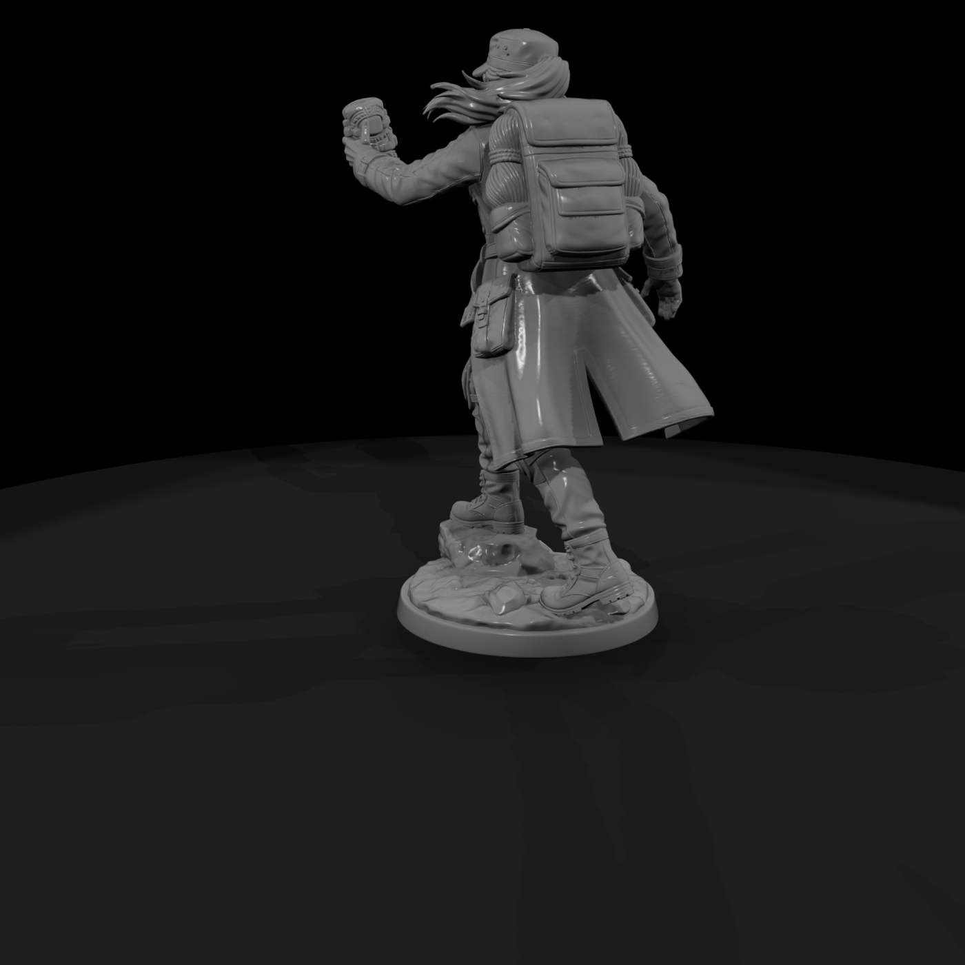 Treasure-Hunting Adventurer with Idol