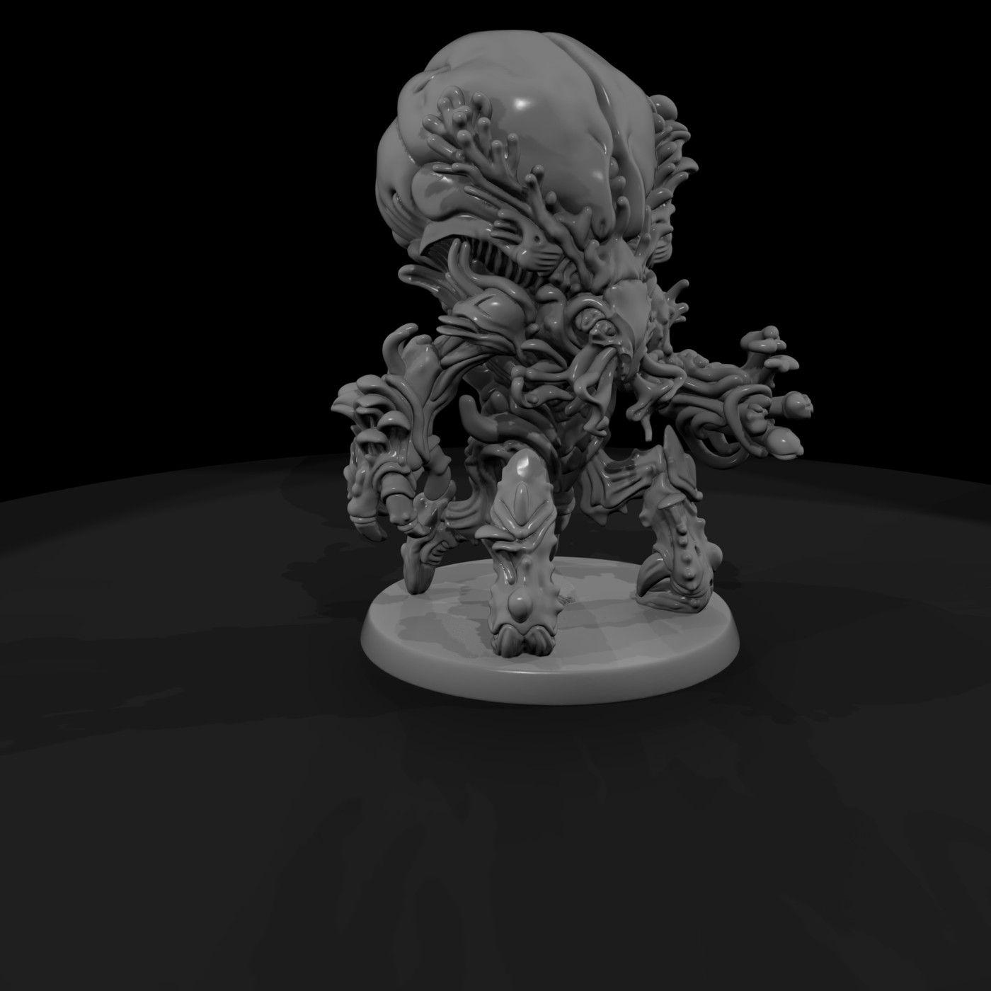 Stylized Lovecraftian Mycoid Monster 3D Miniature