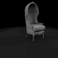 neoclassical-tufted-balloon-back-accent-chair-41bfc4 — thumbnail 3