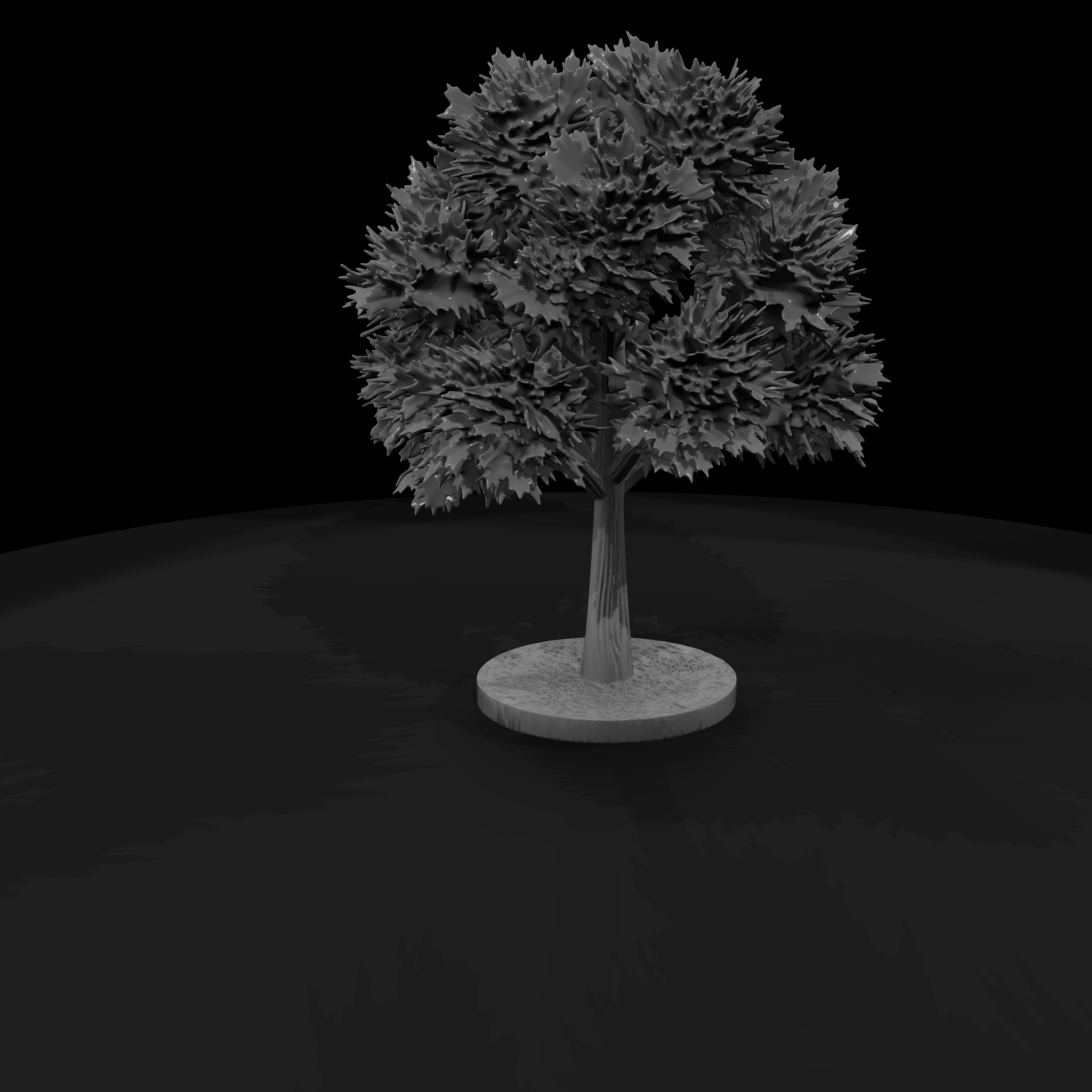 Stylized Maple Tree — Low‑Poly & Model Railway Tree