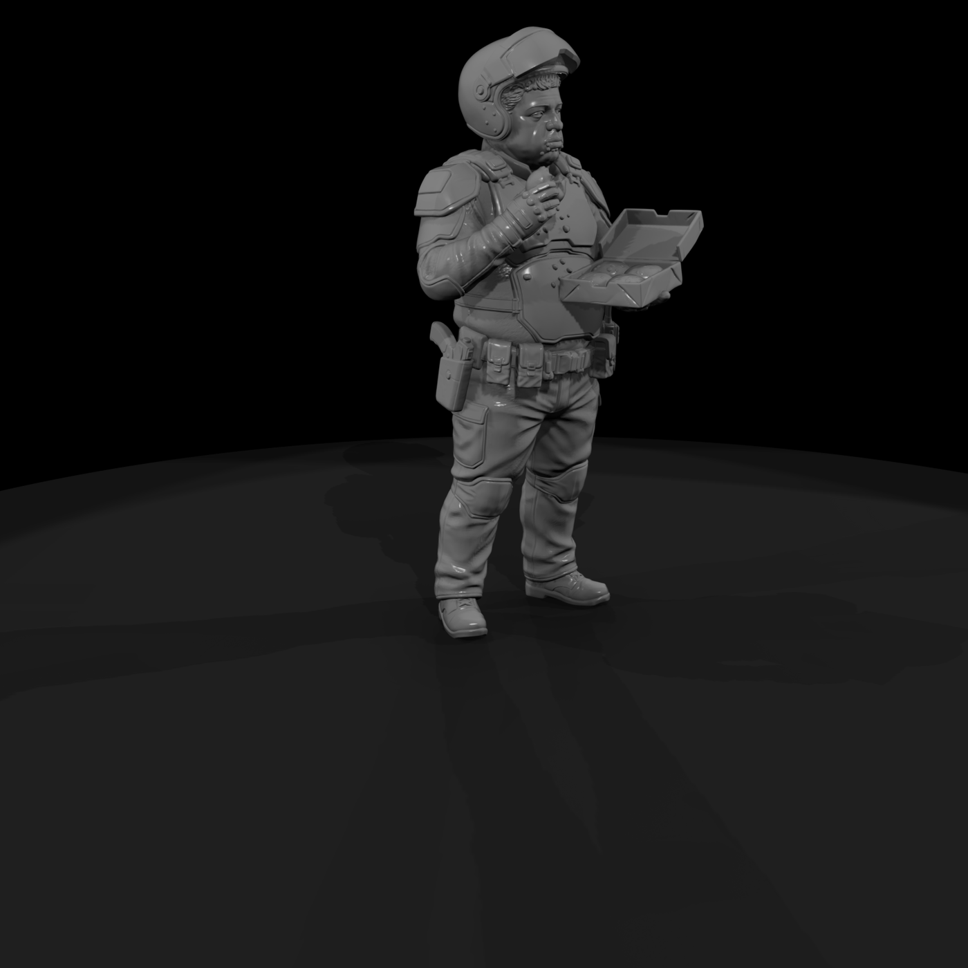 Near-Future Riot Officer with Carbine