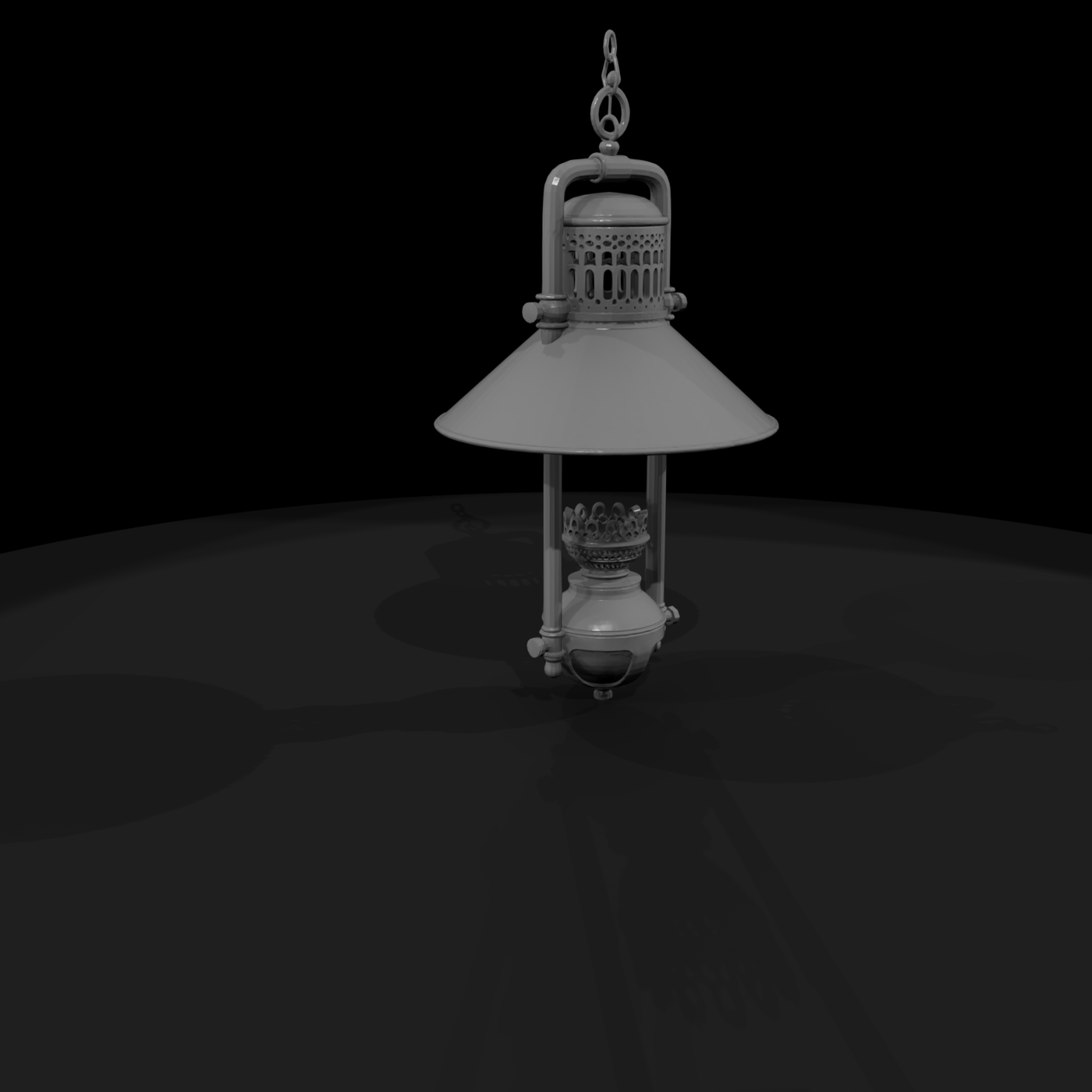 Vintage Nautical Pendant Lantern — Hanging Ship Light