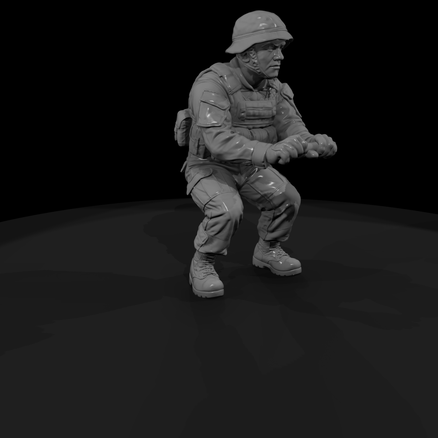 Mod Army 039 Modern U S Army Mortar Crewman Figure