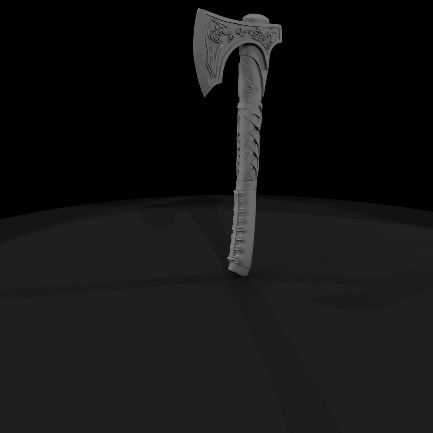 Stylized Celtic Viking Battle Axe