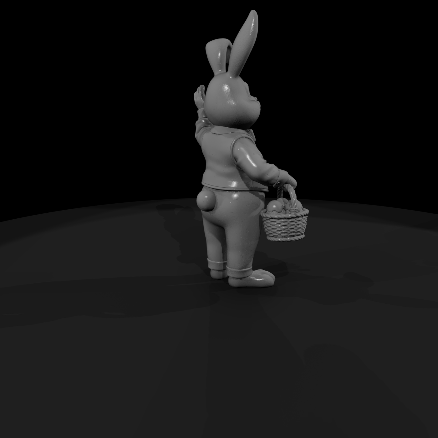 Easter Bunny with Egg Basket