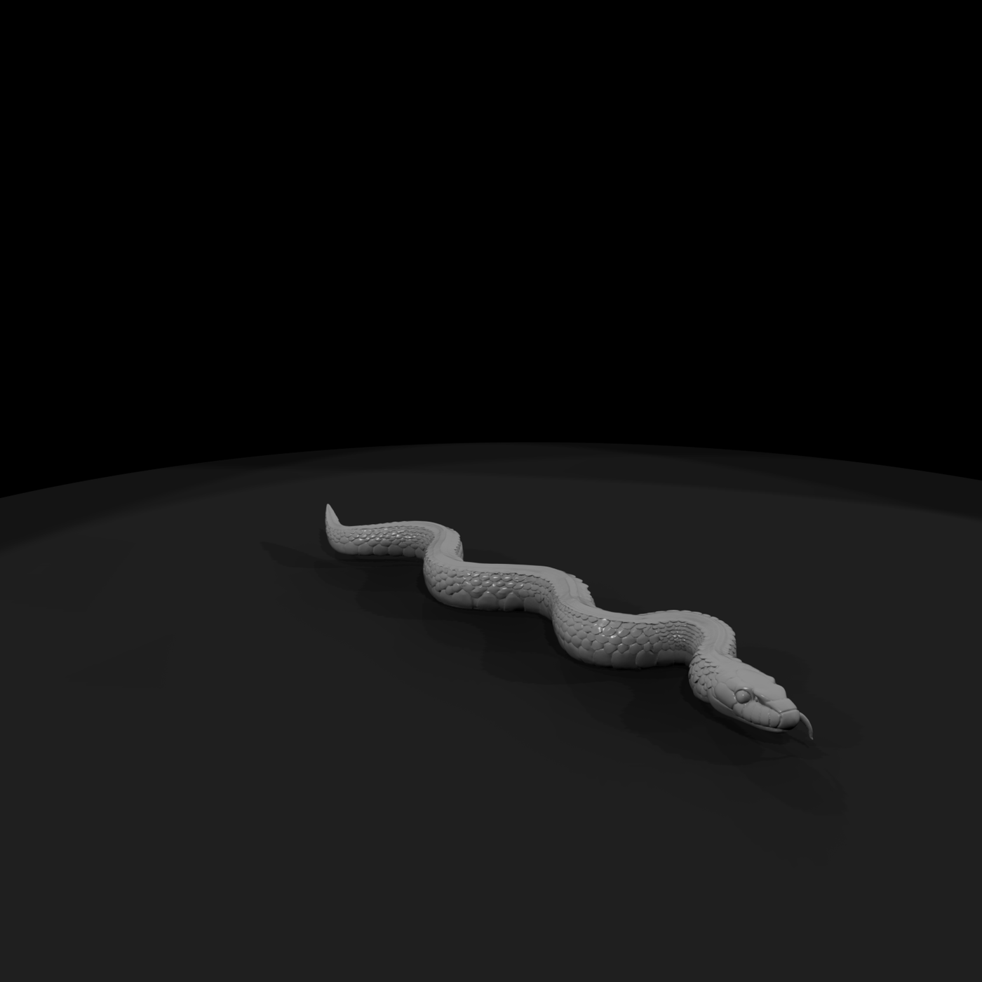 Coiled Snake Figurine — & Railway Scenery
