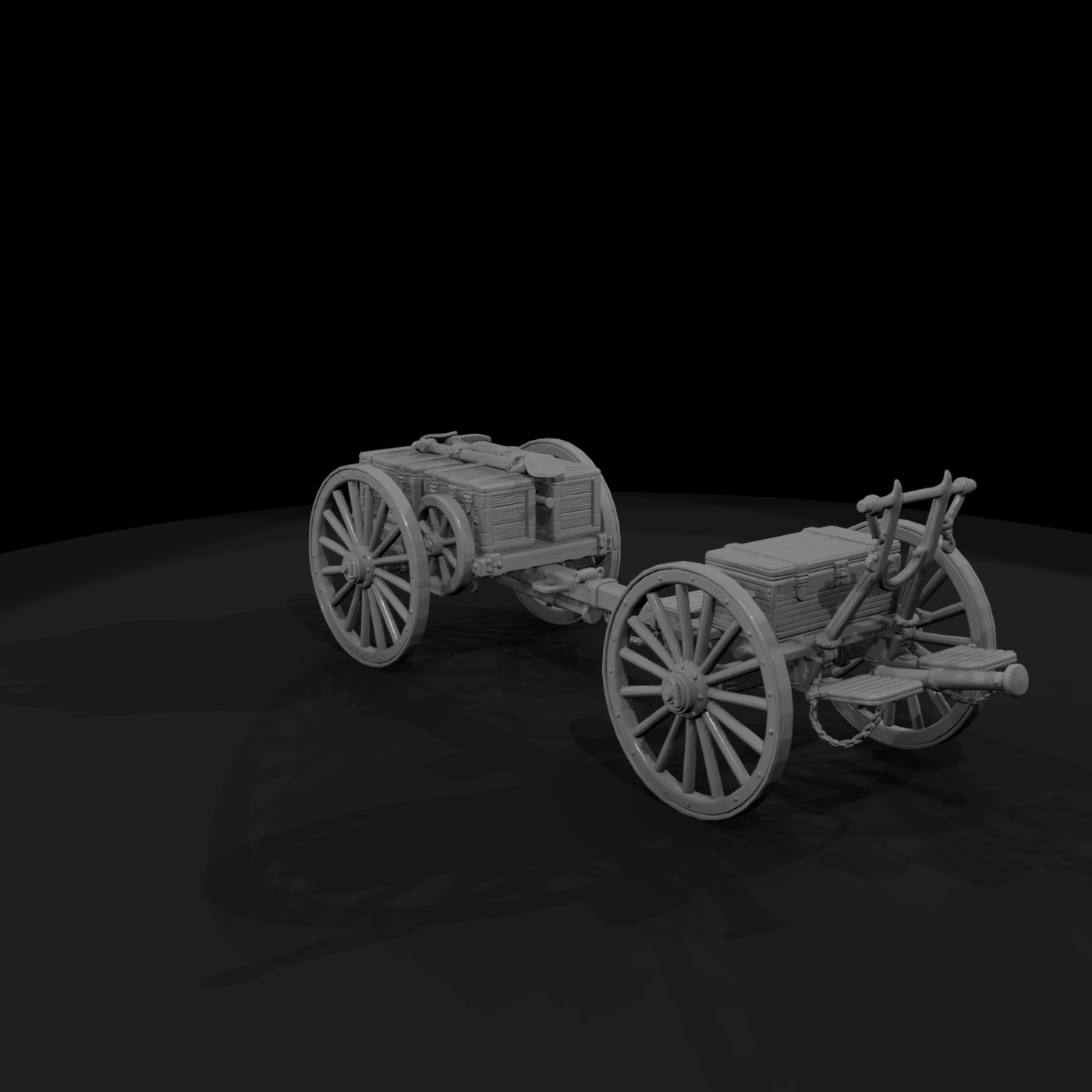 Mil 029 Civil War Limber Caisson