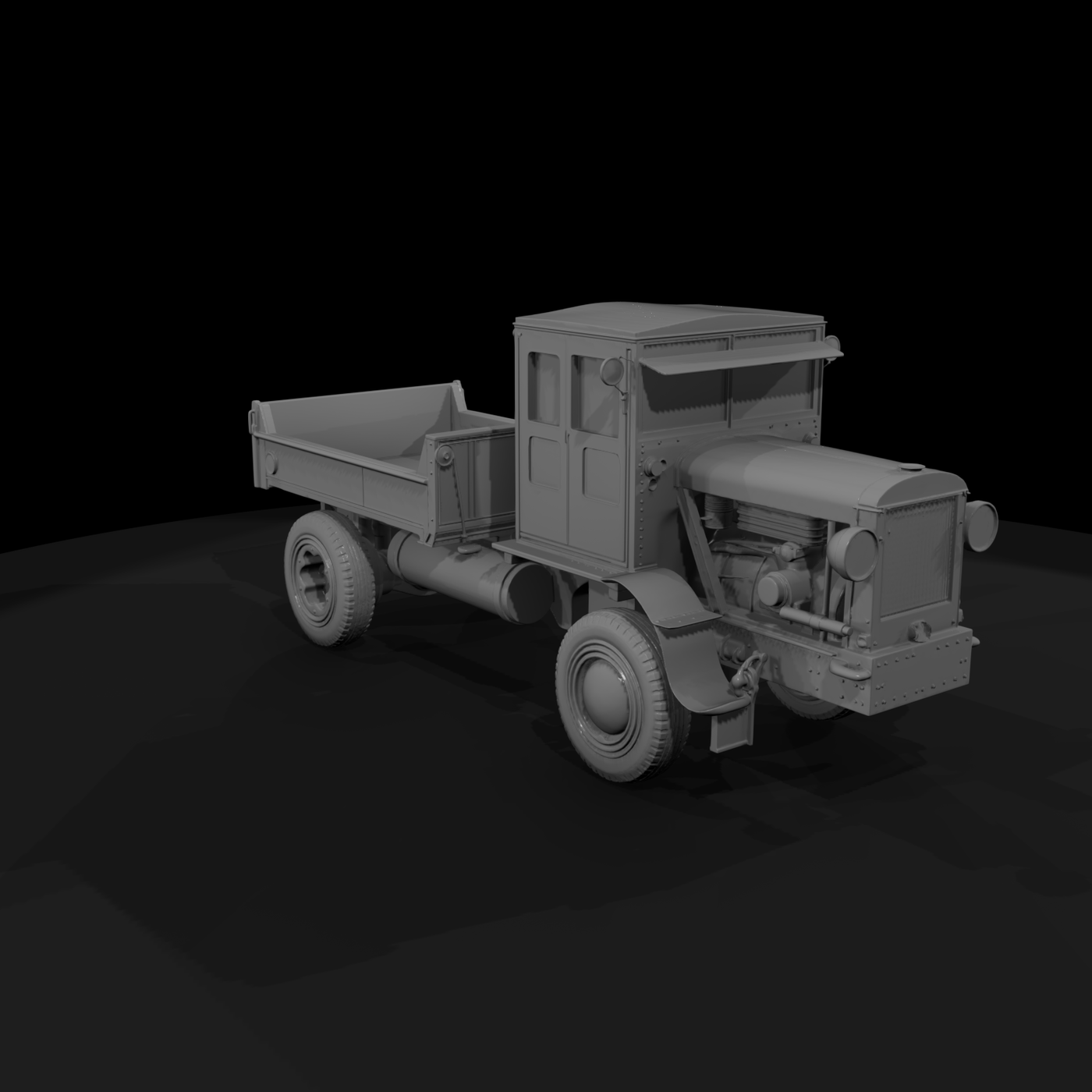 Vintage Industrial Dump Truck