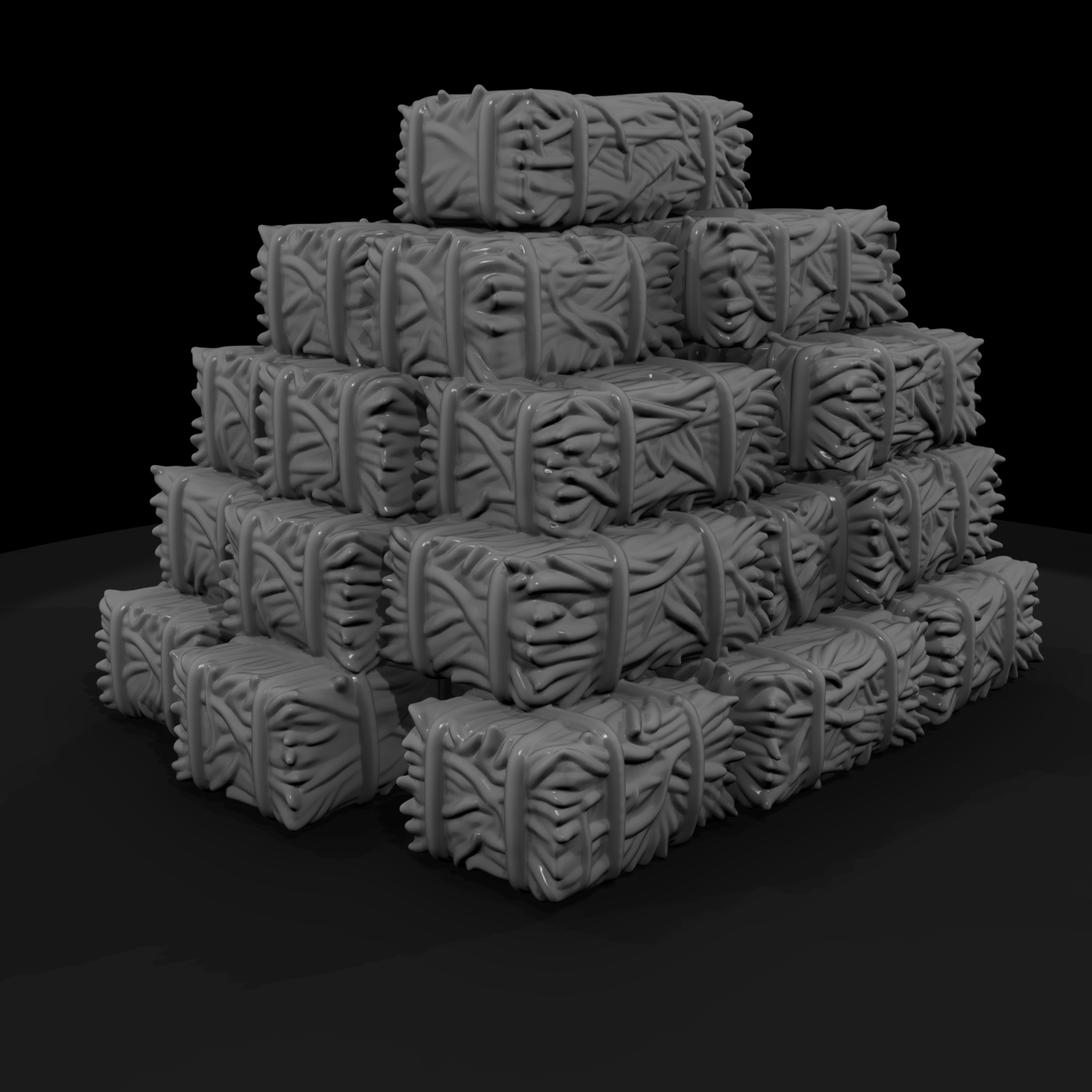 Mil 038 Civil War Hay Bale Stack