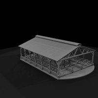 Open-Sided Free Stall Cattle Shelter — thumbnail 4
