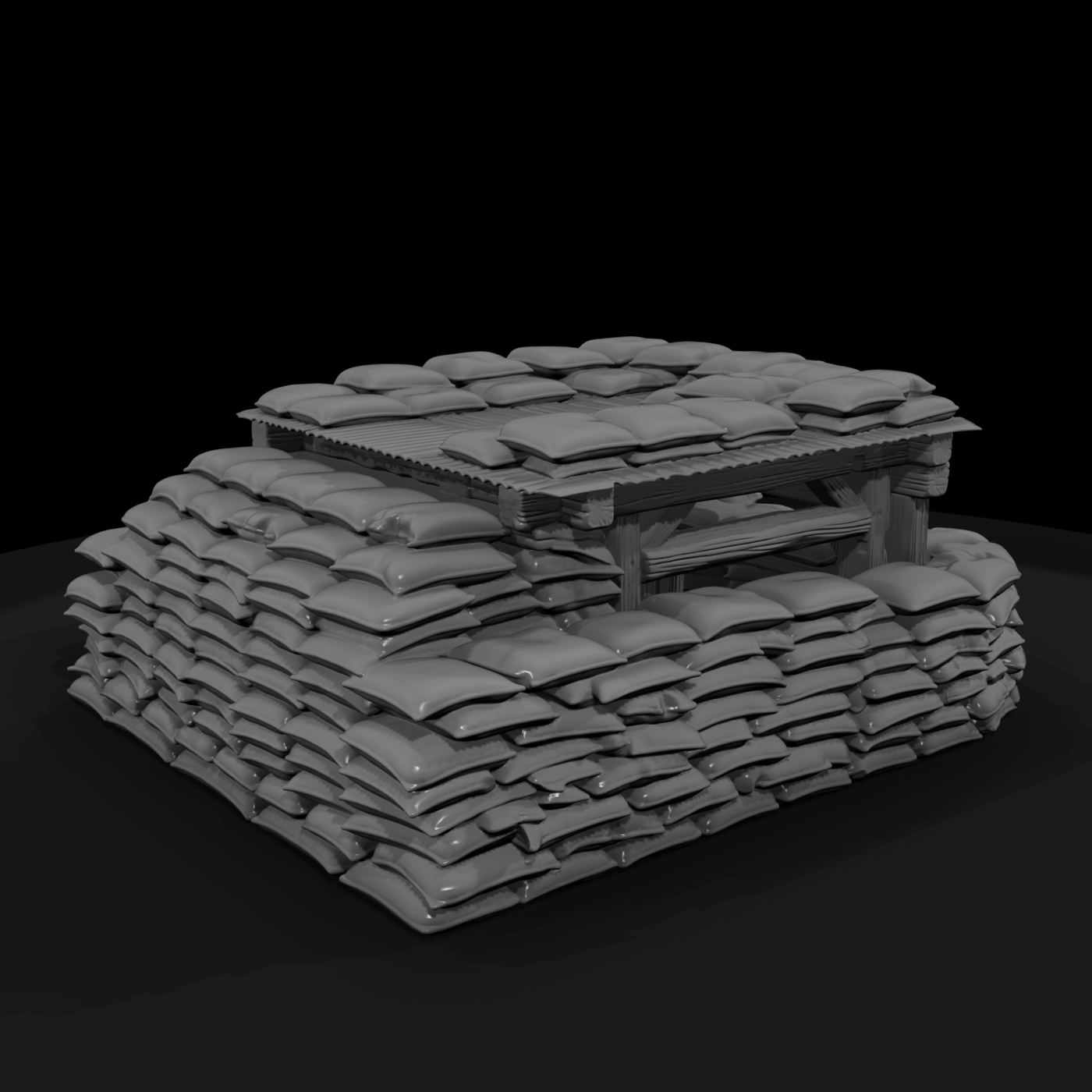 Mil 161 Vietnam Sandbag Perimeter Bunker