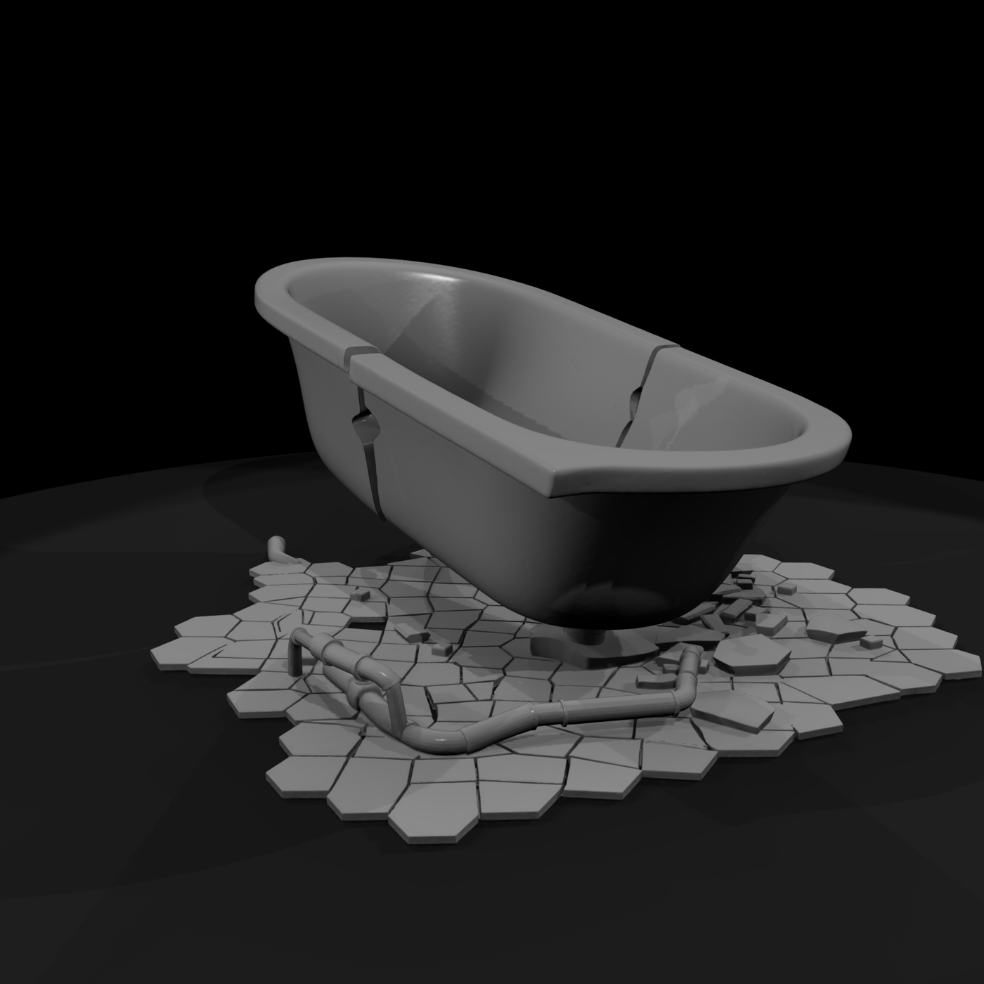Derelict Bathtub & Sink