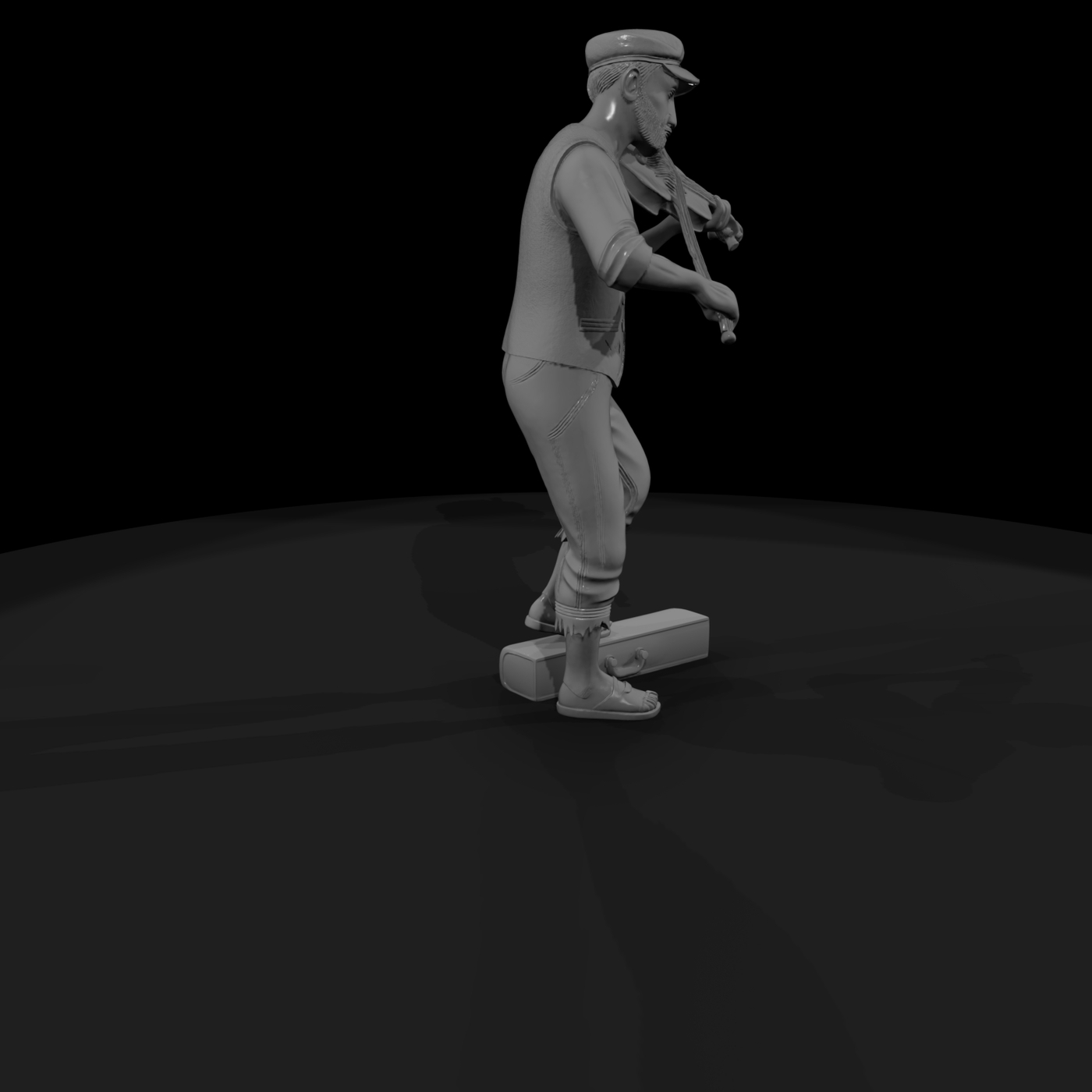 Stylized Street Violinist