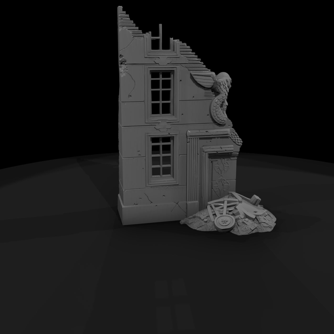 ruined-townhouse-facade-diorama-scenery-352356