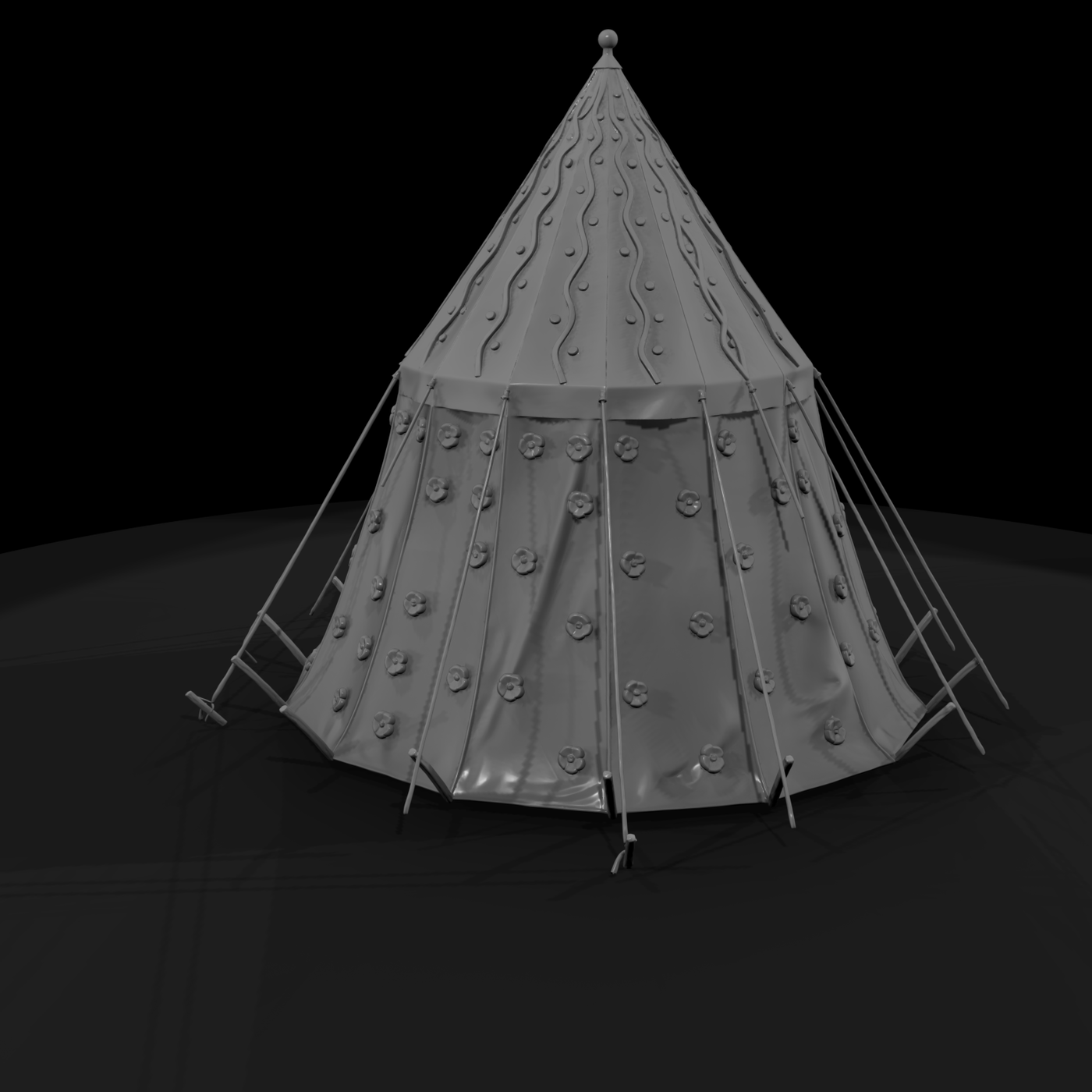 20260612 Striped Decorated Pointed Tent C48B56Dcaa
