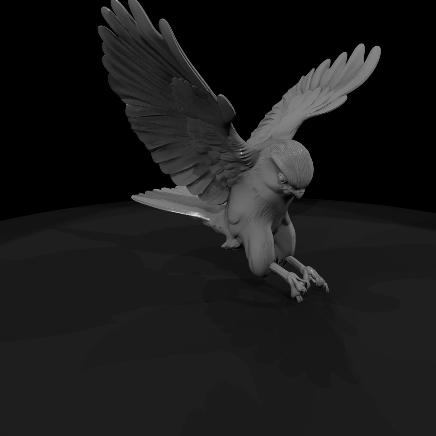 stylized-falcon-figurine-perched-441076