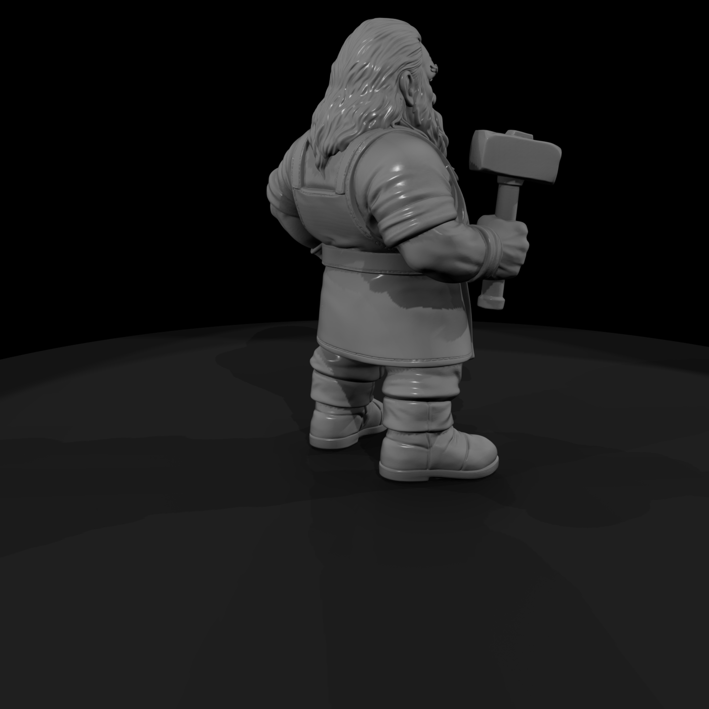 Myth 0333 Mythology Dwarf Smith Miniature Figure