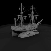 beached-tall-shipwreck-diorama-focal-ho-1-87-085201 — thumbnail 4