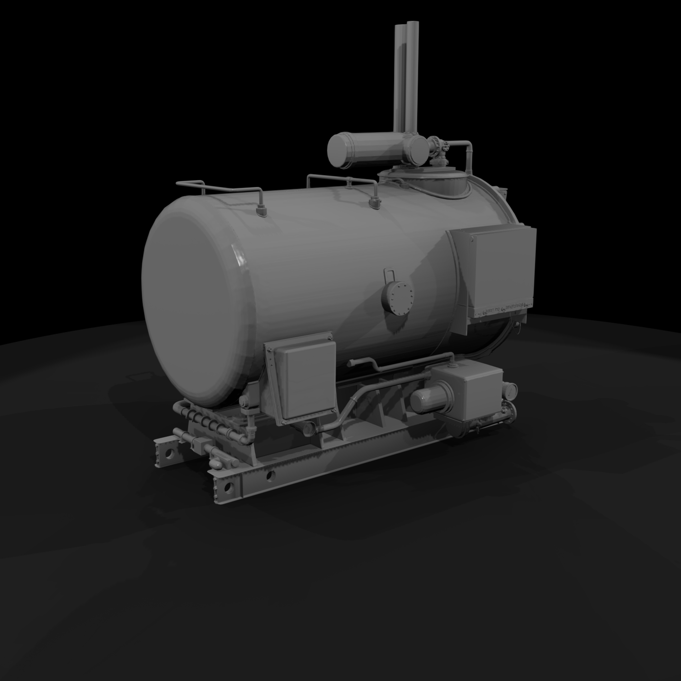 Industrial steam boiler