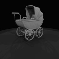 antique-doll-pram-perambulator-doll-carriage — thumbnail 3
