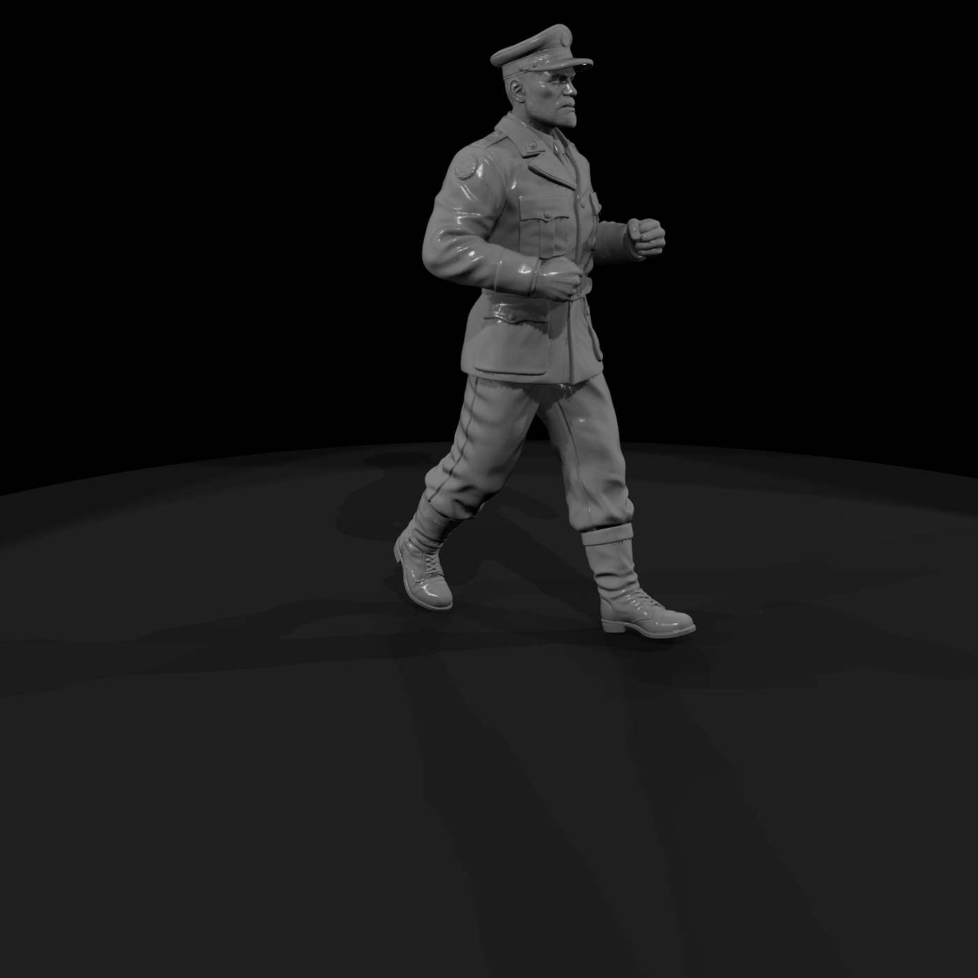 WWII US Officer in Dress Uniform