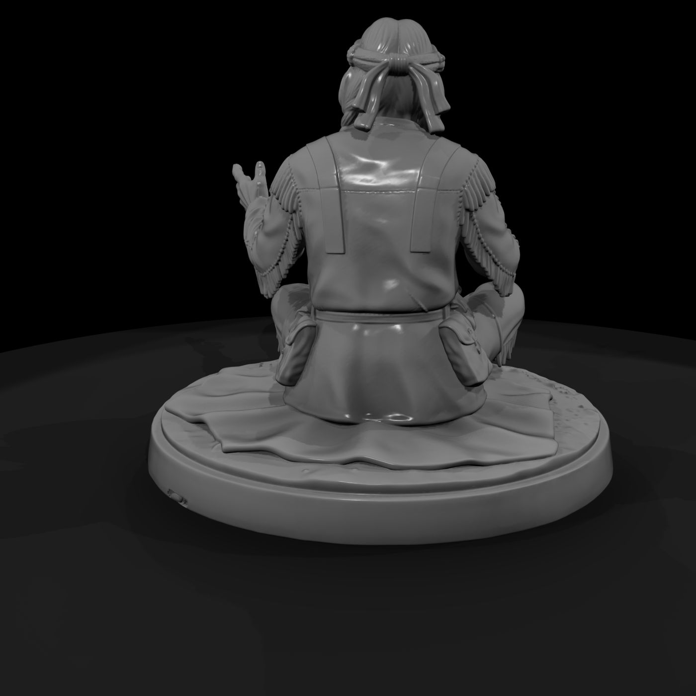 Seated Apache Elder Storyteller