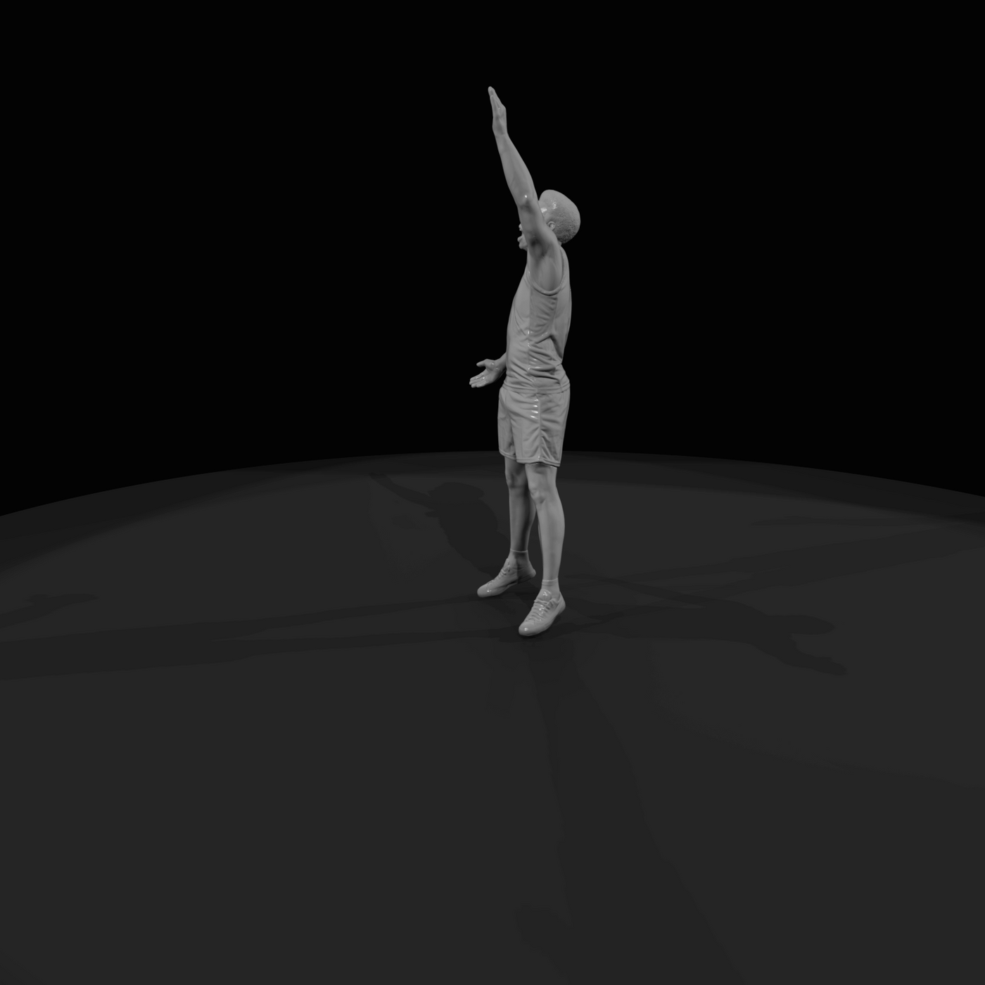 Basketball Player Celebrating
