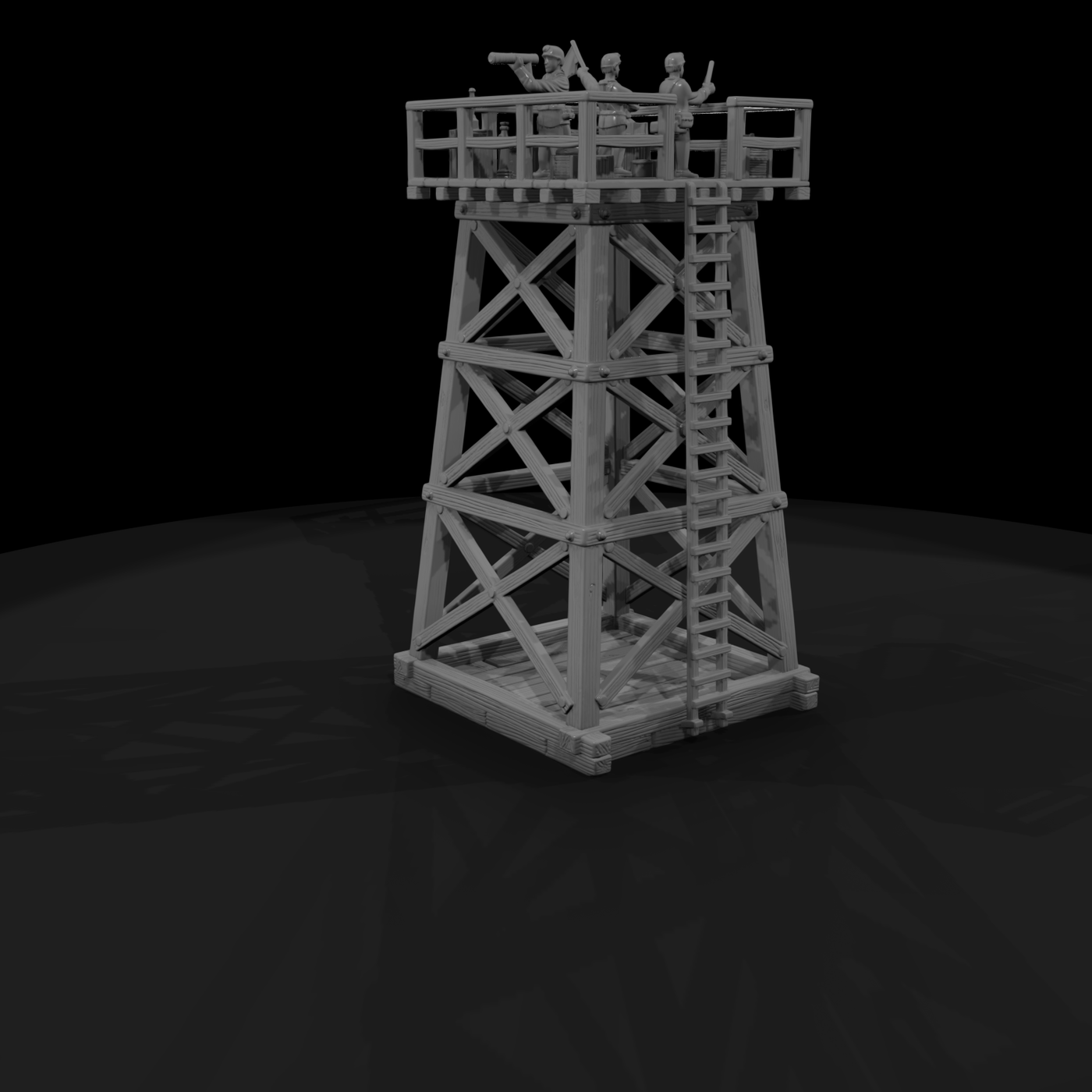 Mil 017 Civil War Timber Signal Tower