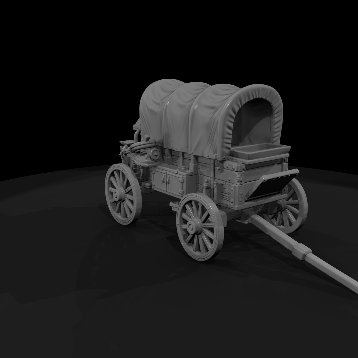Mil 071 Wild West Fort Field Forge Wagon
