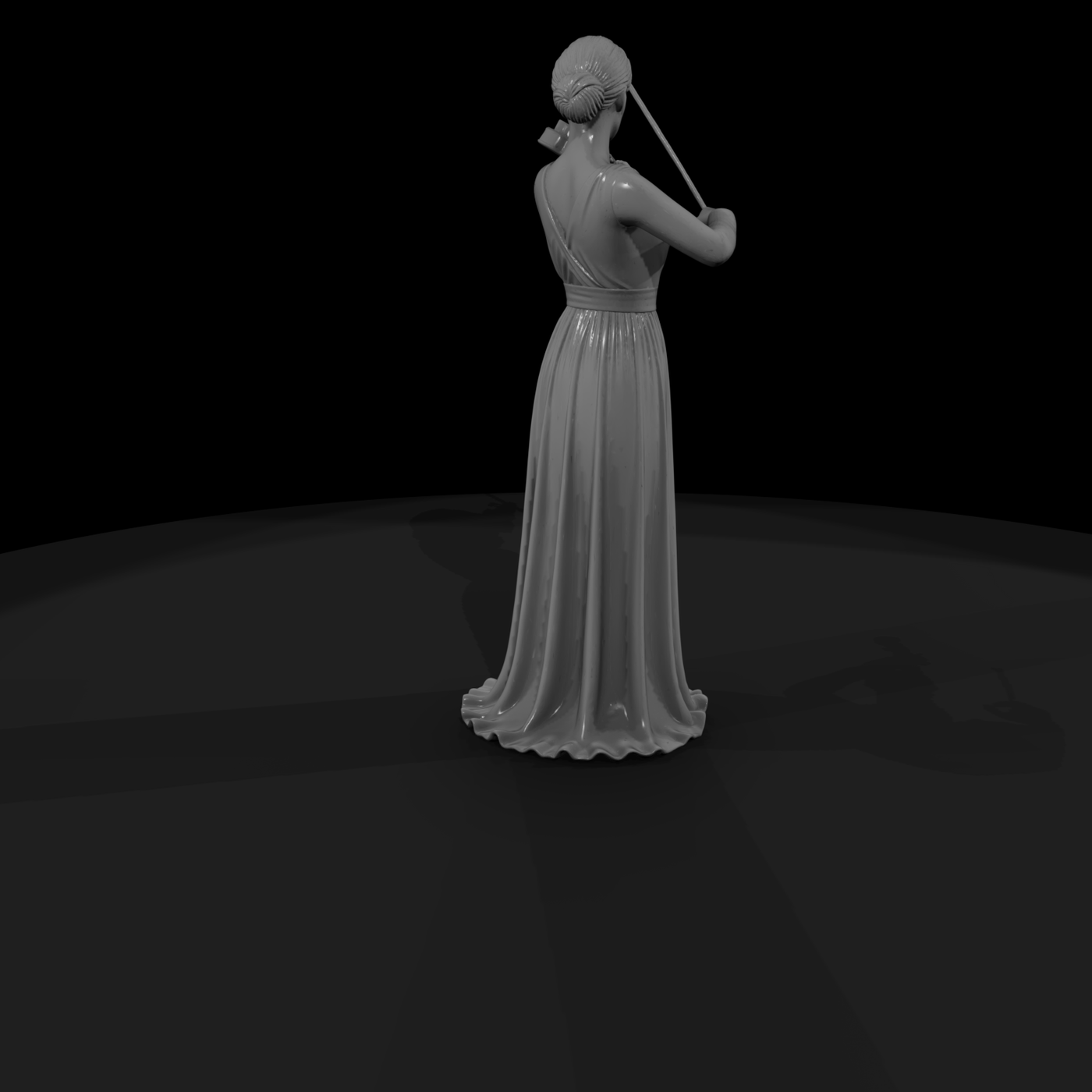 0181 Musician Violinist Standing