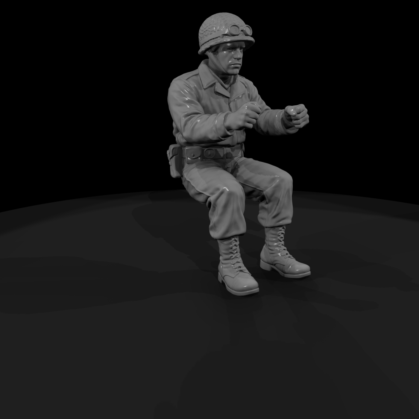 Ww2 Army 041 Wwii U S Army Truck Driver Figure