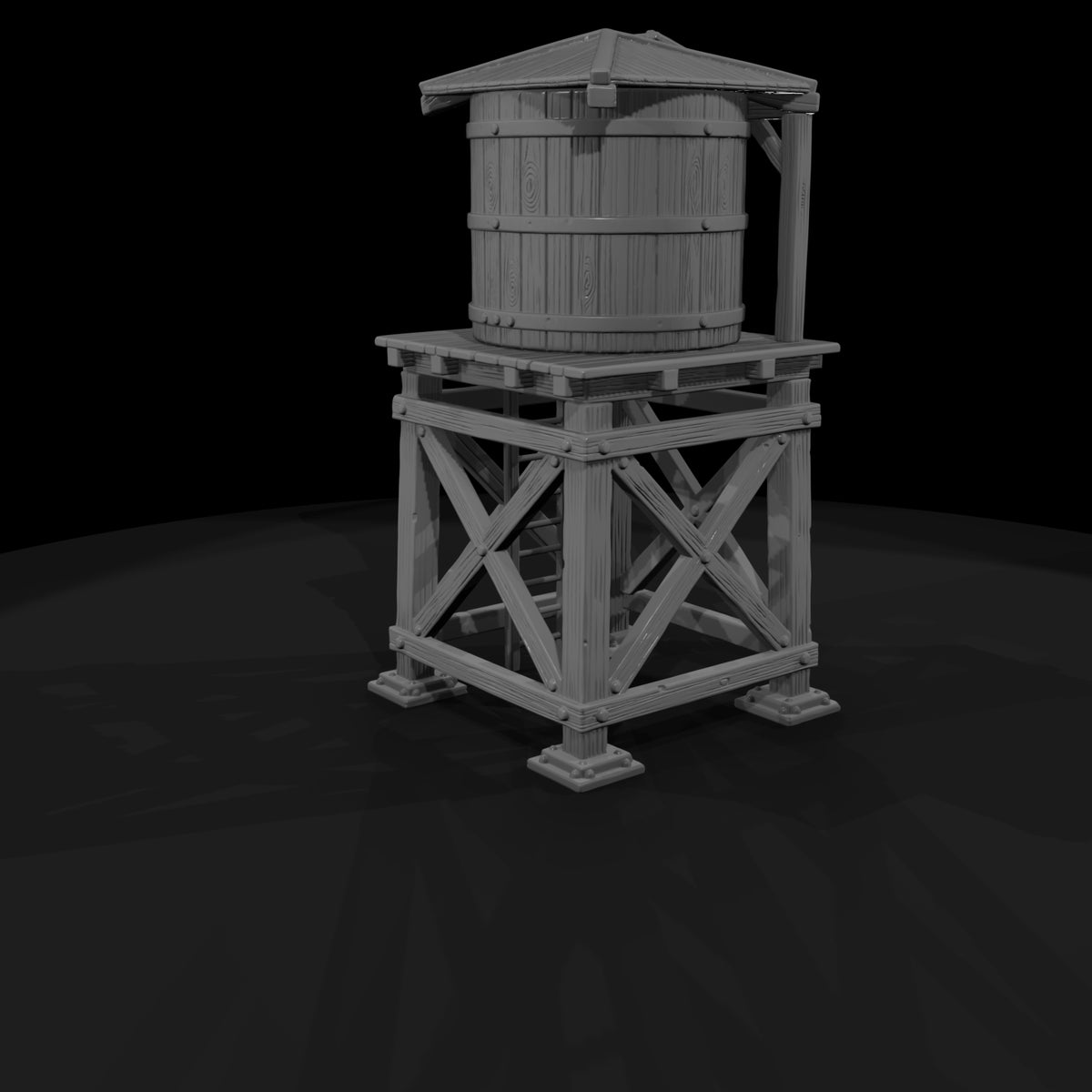 mil-062-wild-west-fort-water-tank-stand