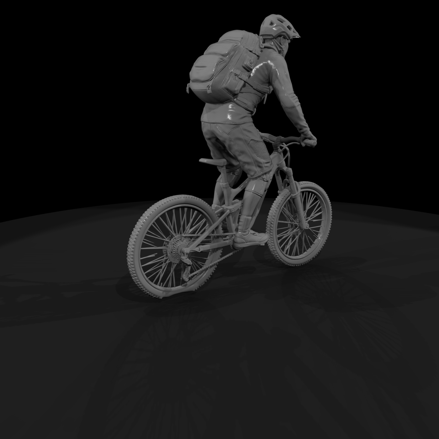 Poparc 0248 Mountain Biker Climber