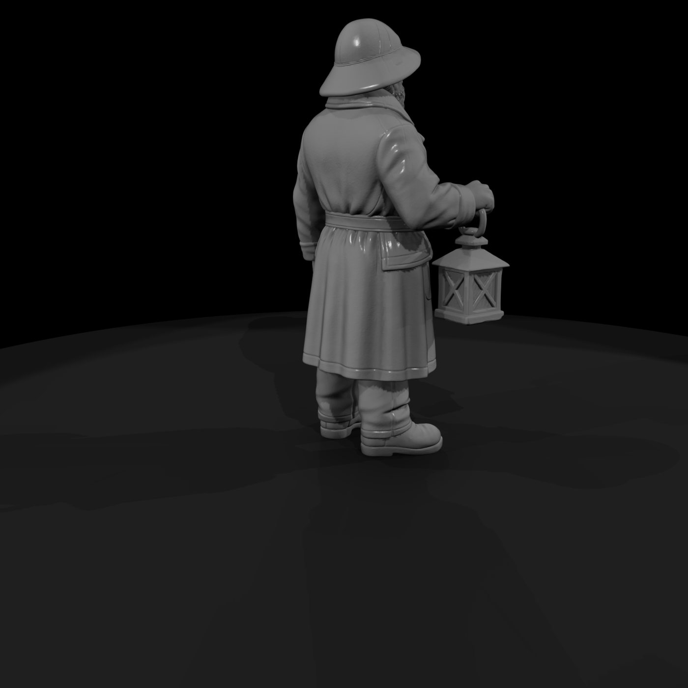 Hist 0249 Lighthouse Keeper Miniature Figure