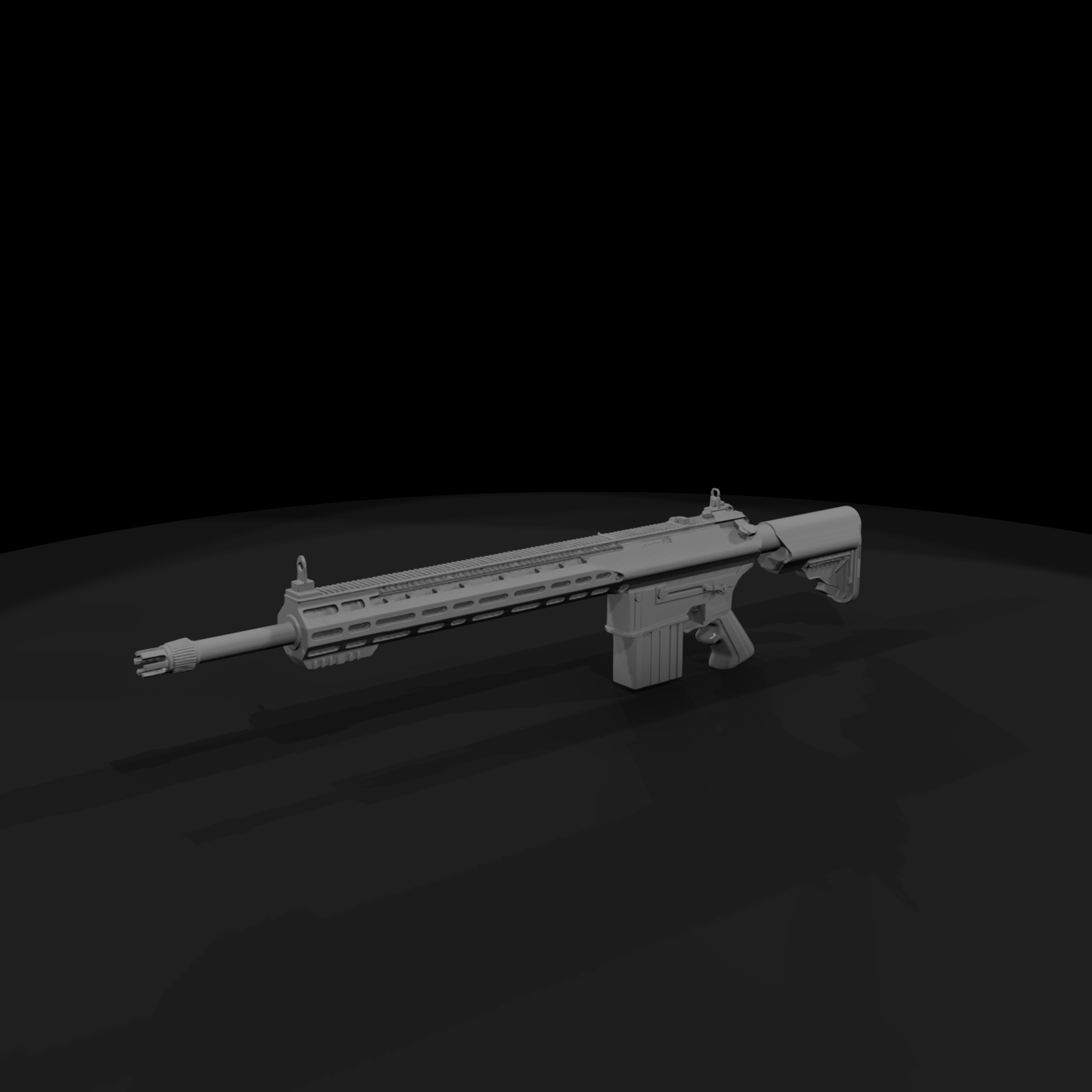 Tactical AR-Style Assault Rifle Prop