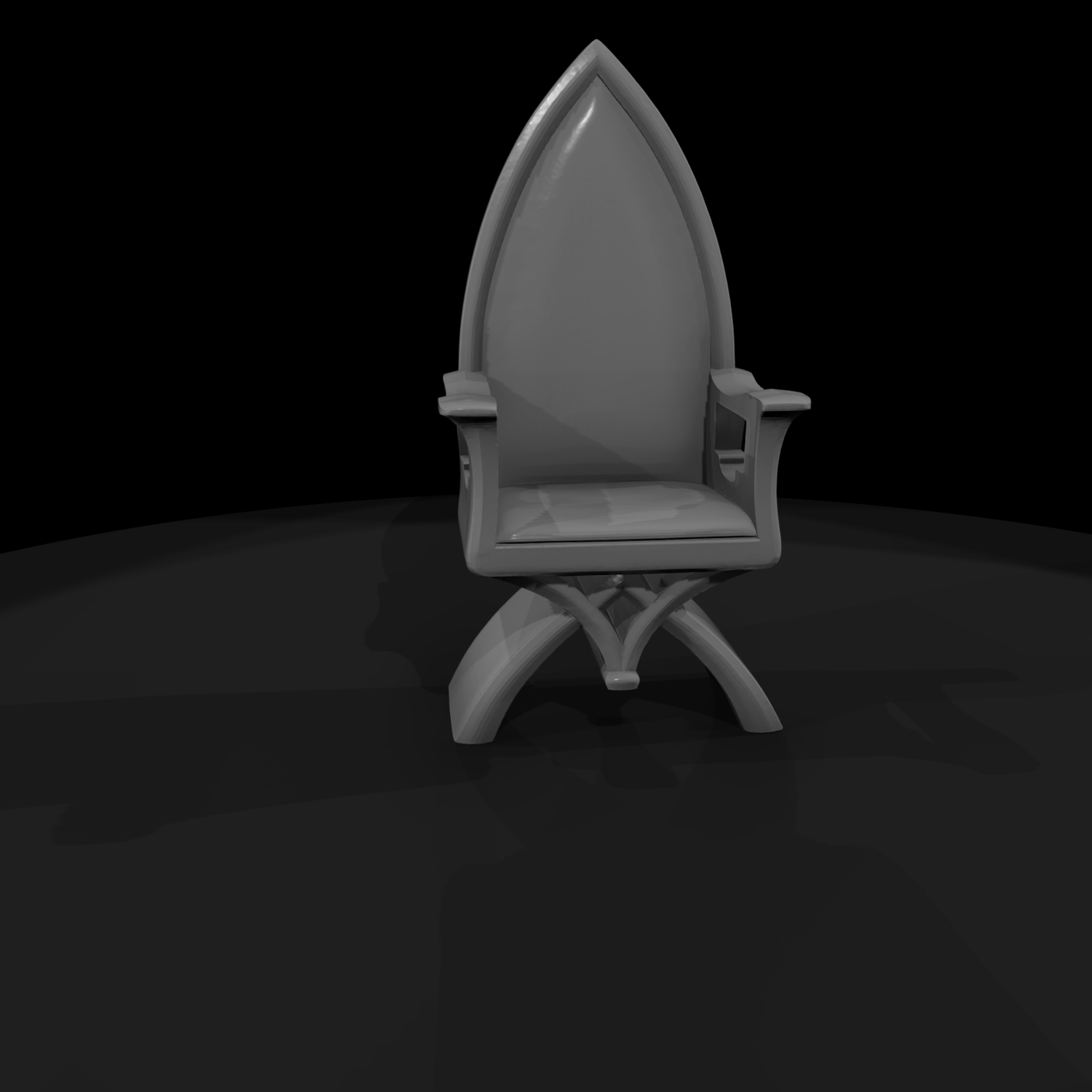 Gothic Fantasy Throne Chair