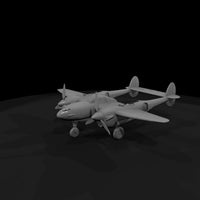 lockheed-p-38d-lightning-3d-printable-miniature-209015 — thumbnail 3
