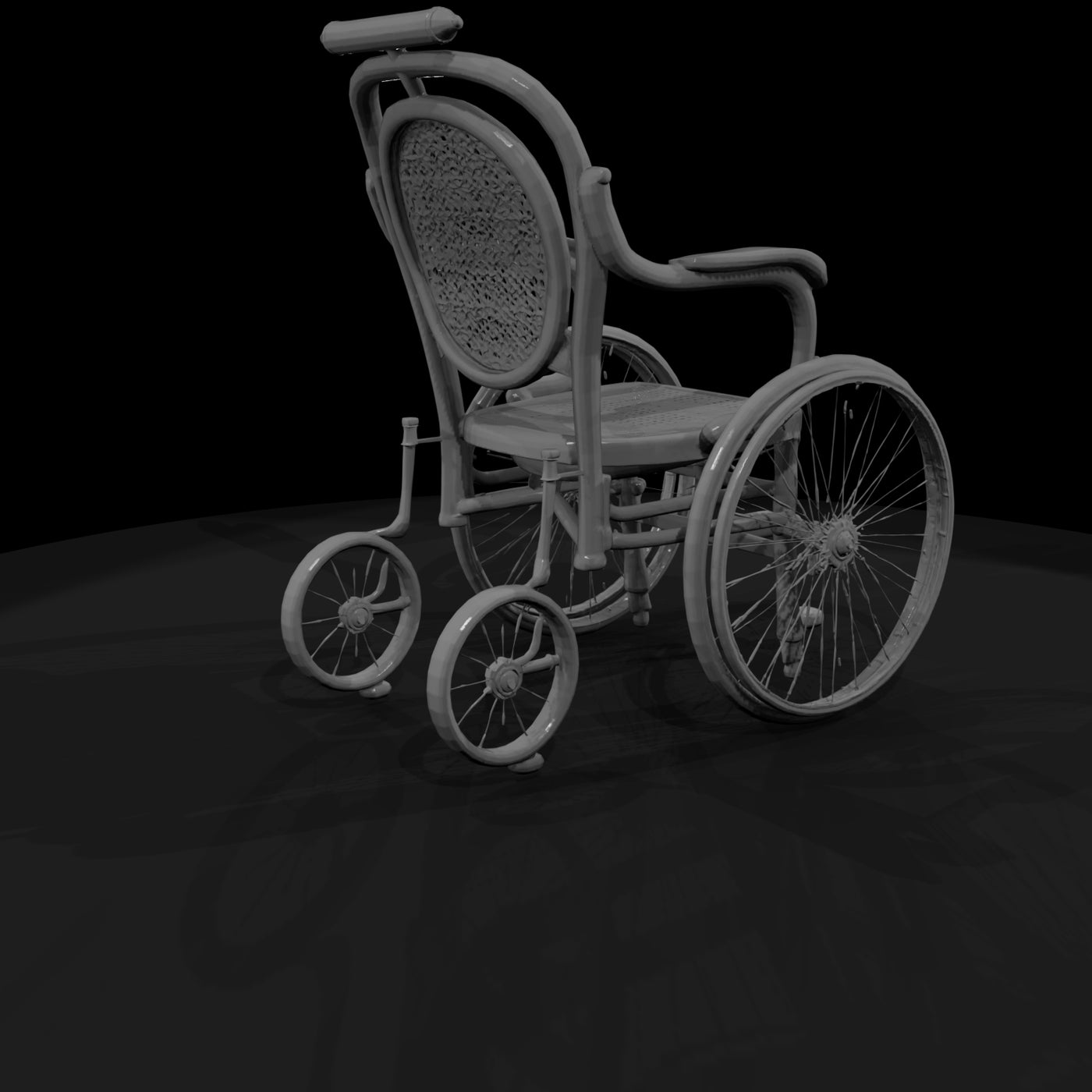 manual-wheelchair-3d-model