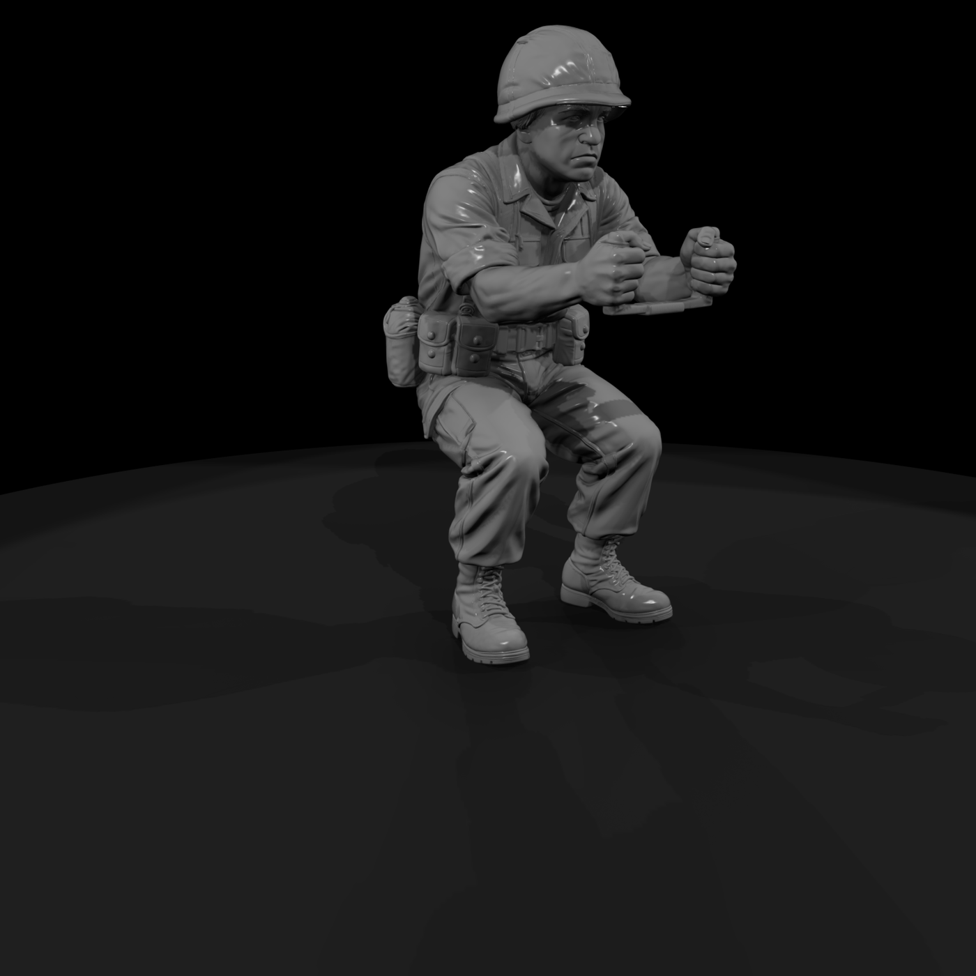 Vn Army 037 Vietnam U S Army Machine Gun Assistant